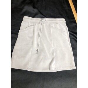 Cable And Gauge Sport Modal Skort Skirt Lt. Gray Size XS Pockets Drawstring